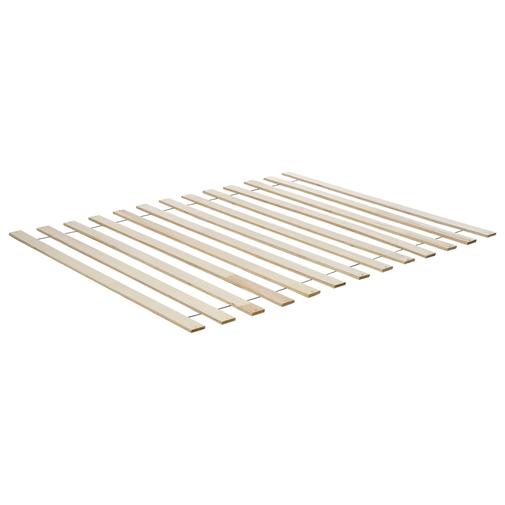 Letto marrone in legno di frassino UE Dimensioni doppie 4ft6 senza testata con luce LED Base a doghe Stile rustico minimalista