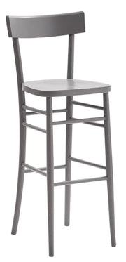 Sgabello shabby in legno grigio seduta legno