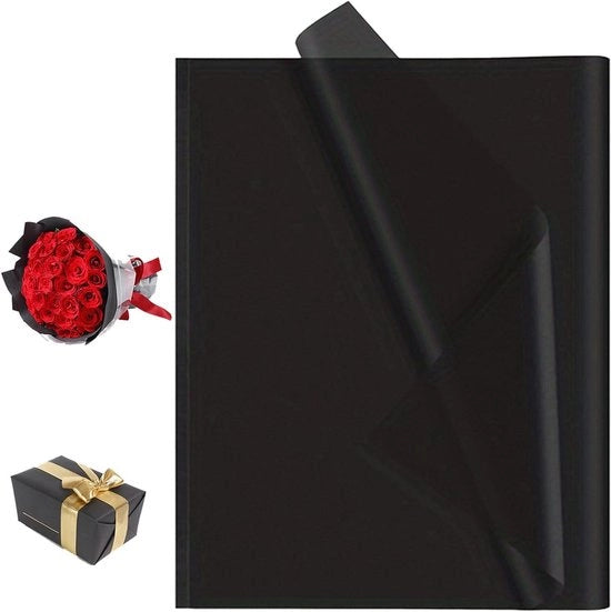 Pannelli di carta vetrata nera 50 x 70 cm - 72 pezzi - confezione regalo - carta vetrata nera - confezione fiori