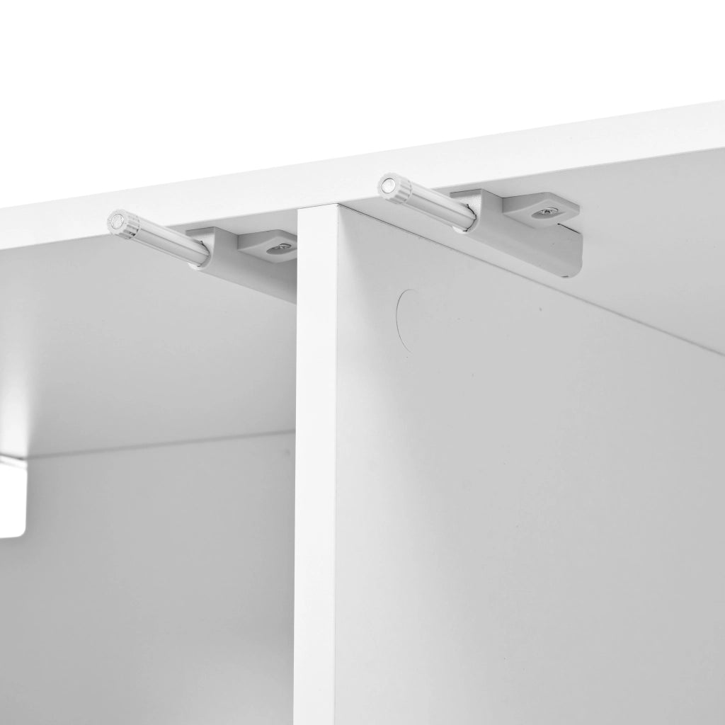 MOBILE TV 170x38x42 cm Bianco in MDF e pannello di legno