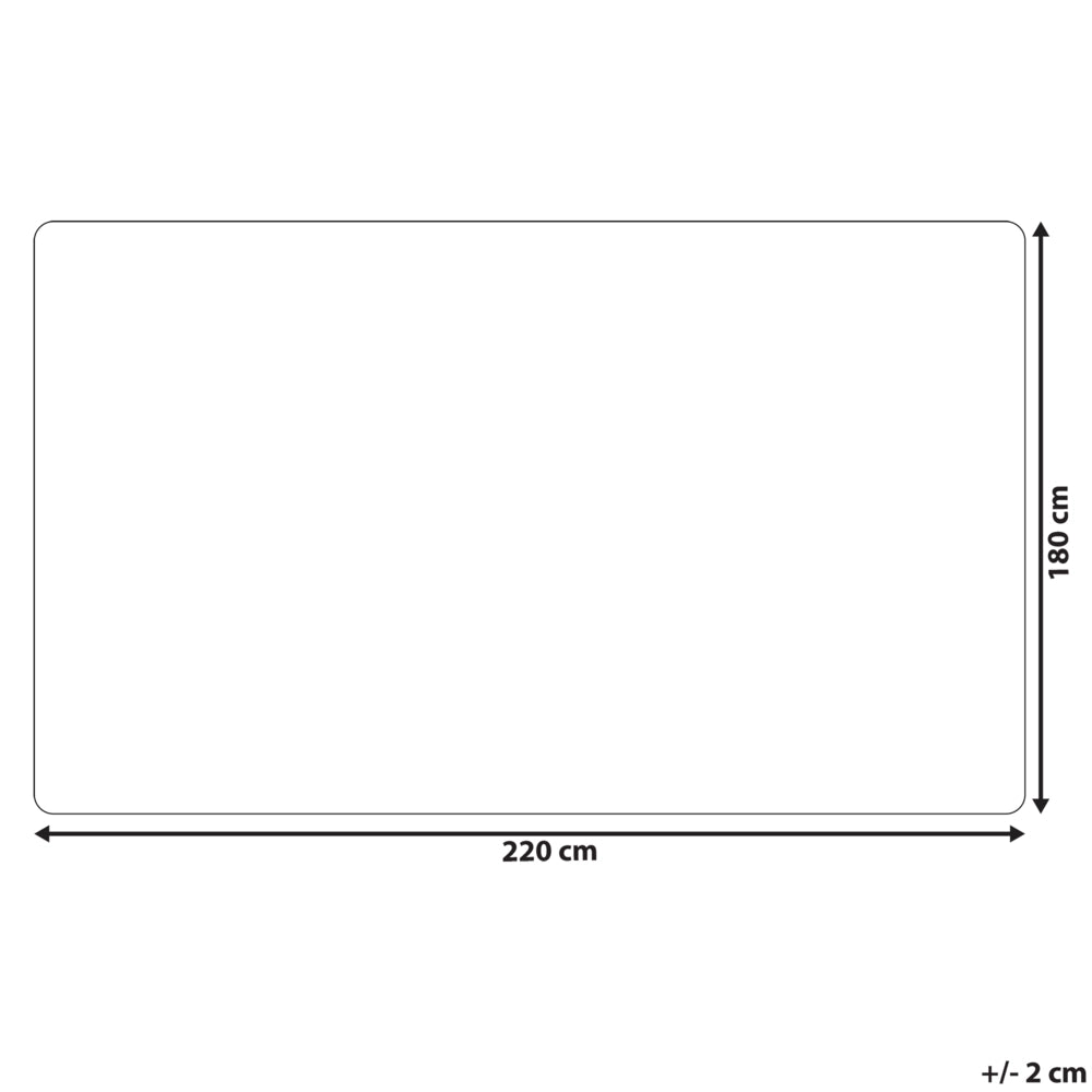 Coperta Bianco Poliestere Tessuto 200 x 220 cm Soggiorno Lancio Soffice Decorazione Design Moderno