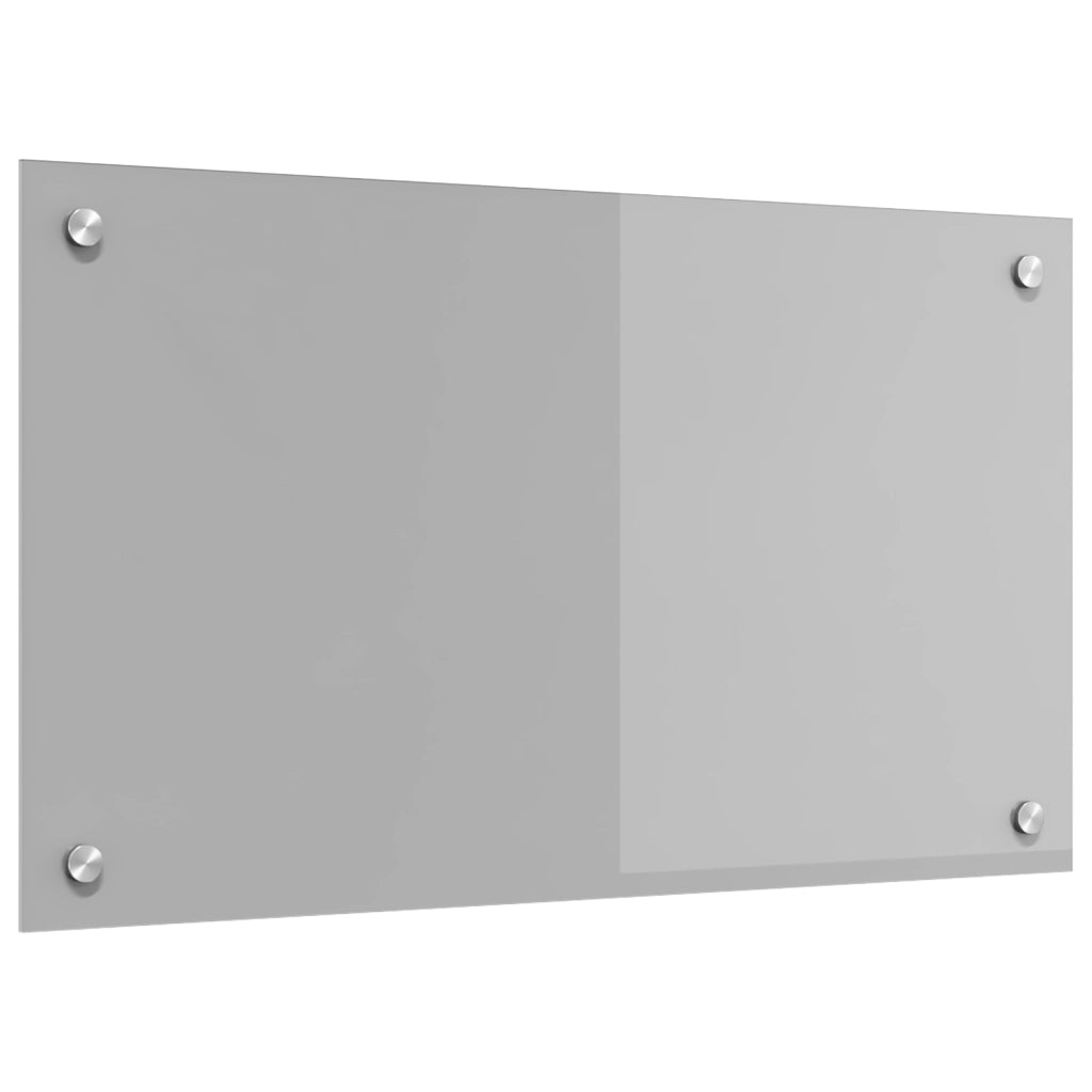 Schienale Cucina Grigio Chiaro 70x40x0,6 cm Vetro Temperato