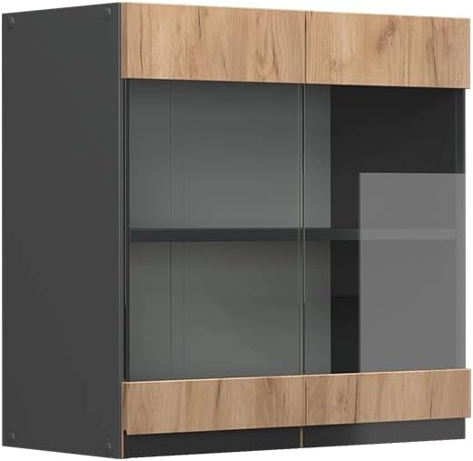 Frontale cucina R-Line, Quercia dorata, 59.2 x 59 cm frontale del mobile per pensile con vetro