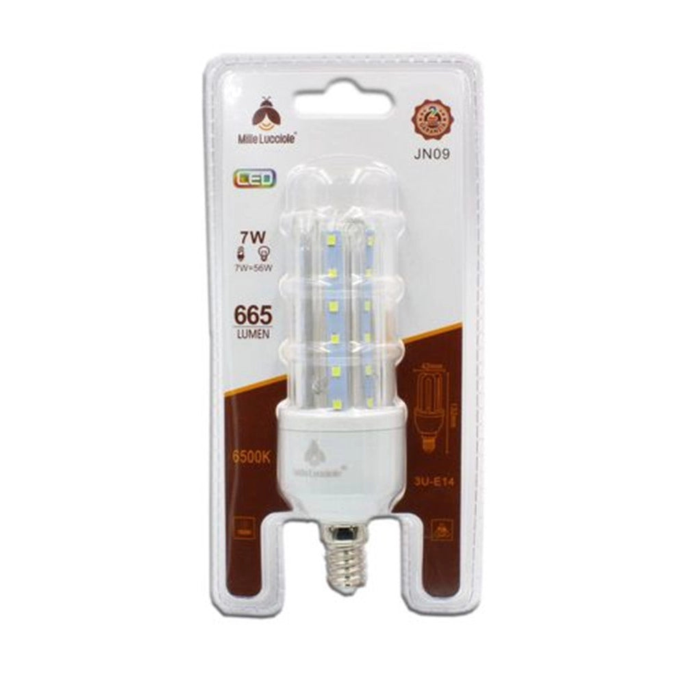Trade Shop - Lampadina Led E14 7w 3u Jn09 Luce Tubolare Tubo Lineare Luce Fredda 6500k 665lm 87170 -