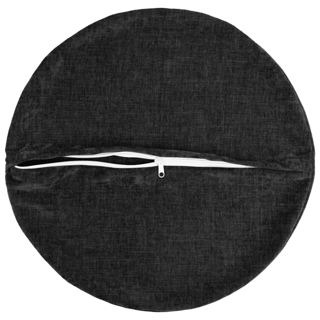 Federa 2 pz HEERLEN Antracite Ø 40 cm Tessuto Chenille 922305