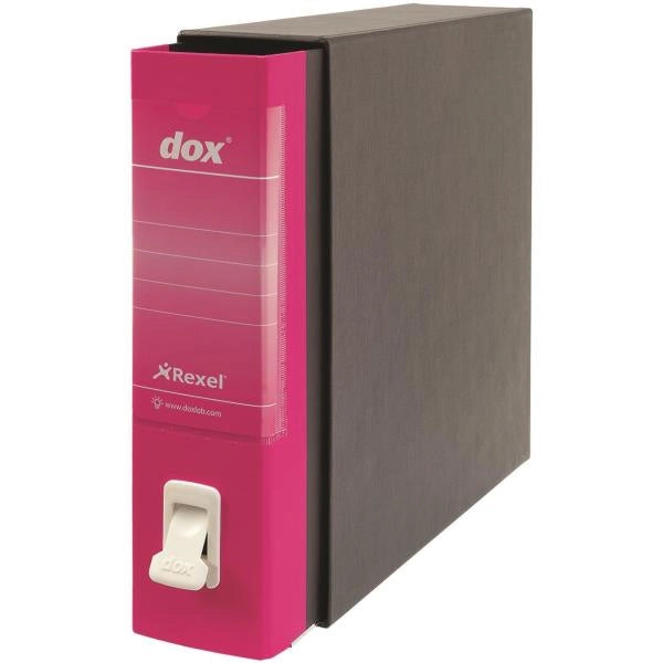 Rexel dox 2 registratore a leva formato legale fucsia - D26200