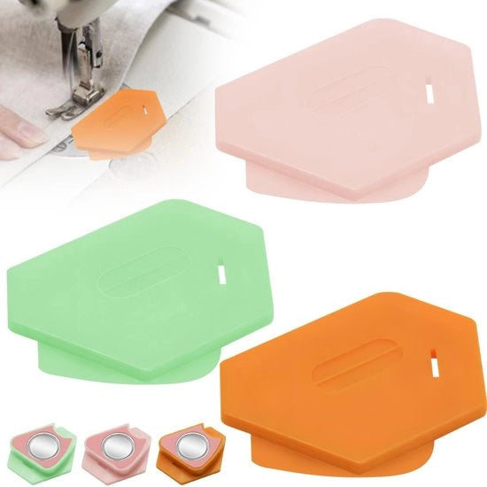 Accessori da cucito multifunzionali magnetici - 3 pezzi - Disegno poligonale - Rimovibili - Ideali per principianti