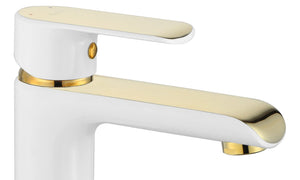 Rubinetto Da Lavabo Rea Bloom White Gold High