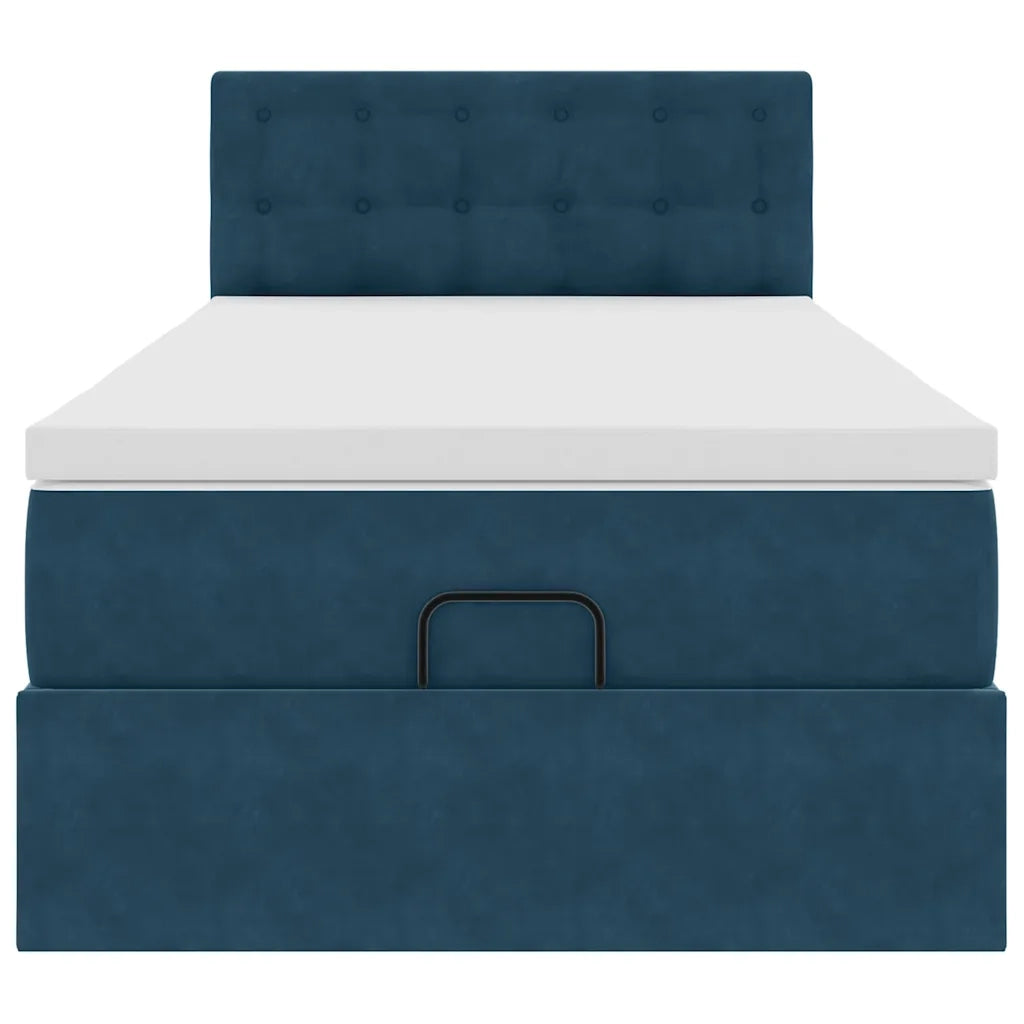 Struttura Letto Pouf con Materasso 80x200 cm Velluto 3311883