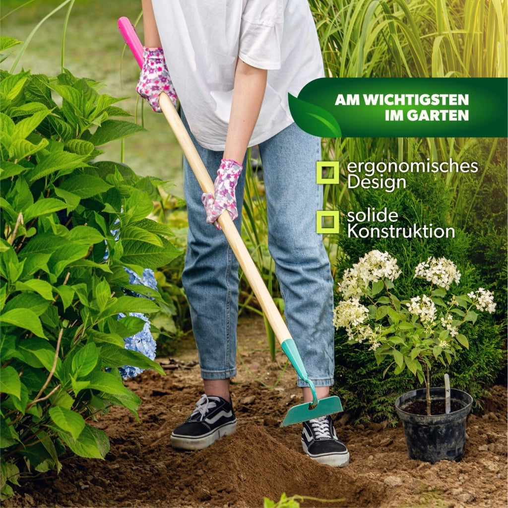 Zappa da giardino KADAX per estirpare le erbacce, 13,5 cm, da donna, 140 cm