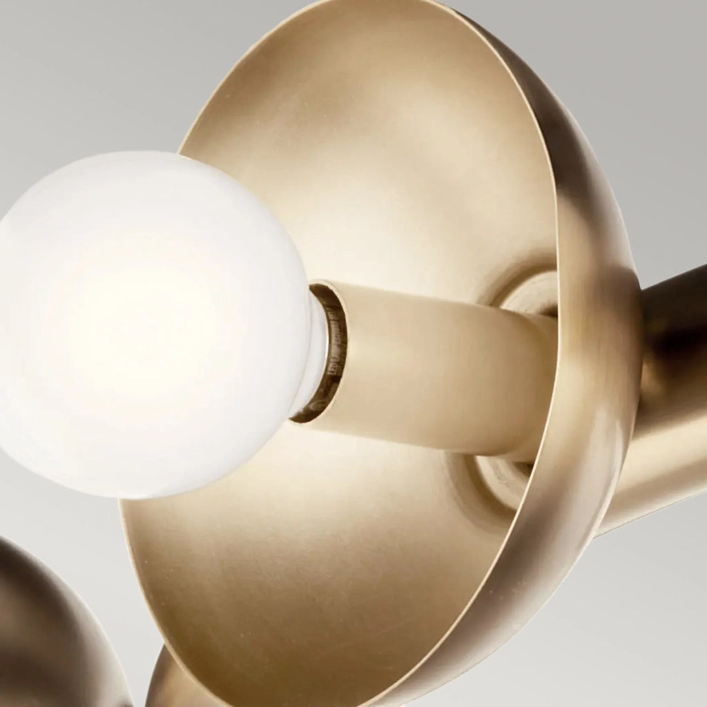 Lampadario ring loft oro 88cm 9xE14 Kichler Palta