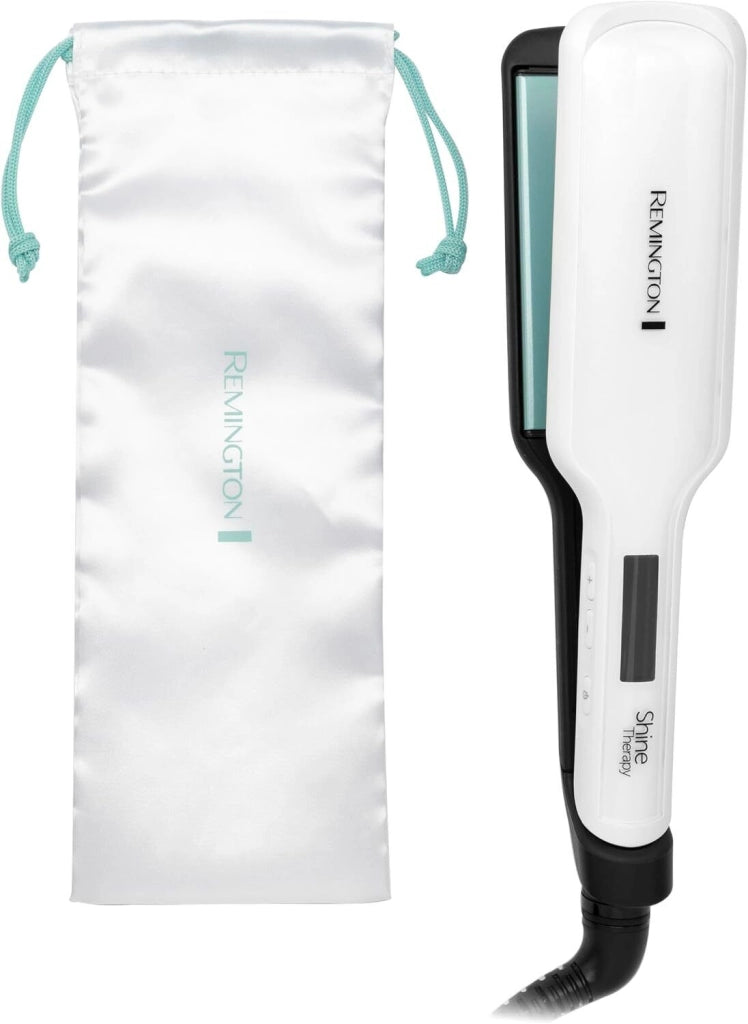 Remington S8550 messa in piega Piastra per capelli Caldo Nero, Bianco