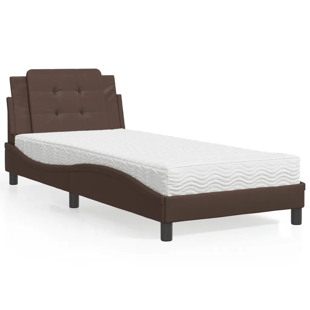 Giroletto senza Materasso Zadar Marrone 80x200 cm in Similpelle 3208826
