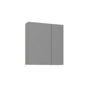 Mobile da bagno con specchio "Bari 60" - 60 x 16 x 66 cm - Cashmere opaco