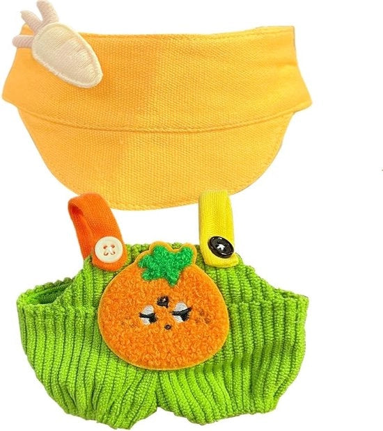 Abbigliamento per Omini di Cuscino, Adatto per Omini di Cuscino da 17 cm - Magliette, Overol e Accessori per Bambini, Ideali per DIY Regali per Ragazzi e Ragazze (Verde, 17 cm)