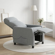 Divano Sedia-Poltrona Massaggiante Grigio Chiaro Tessuto 975843