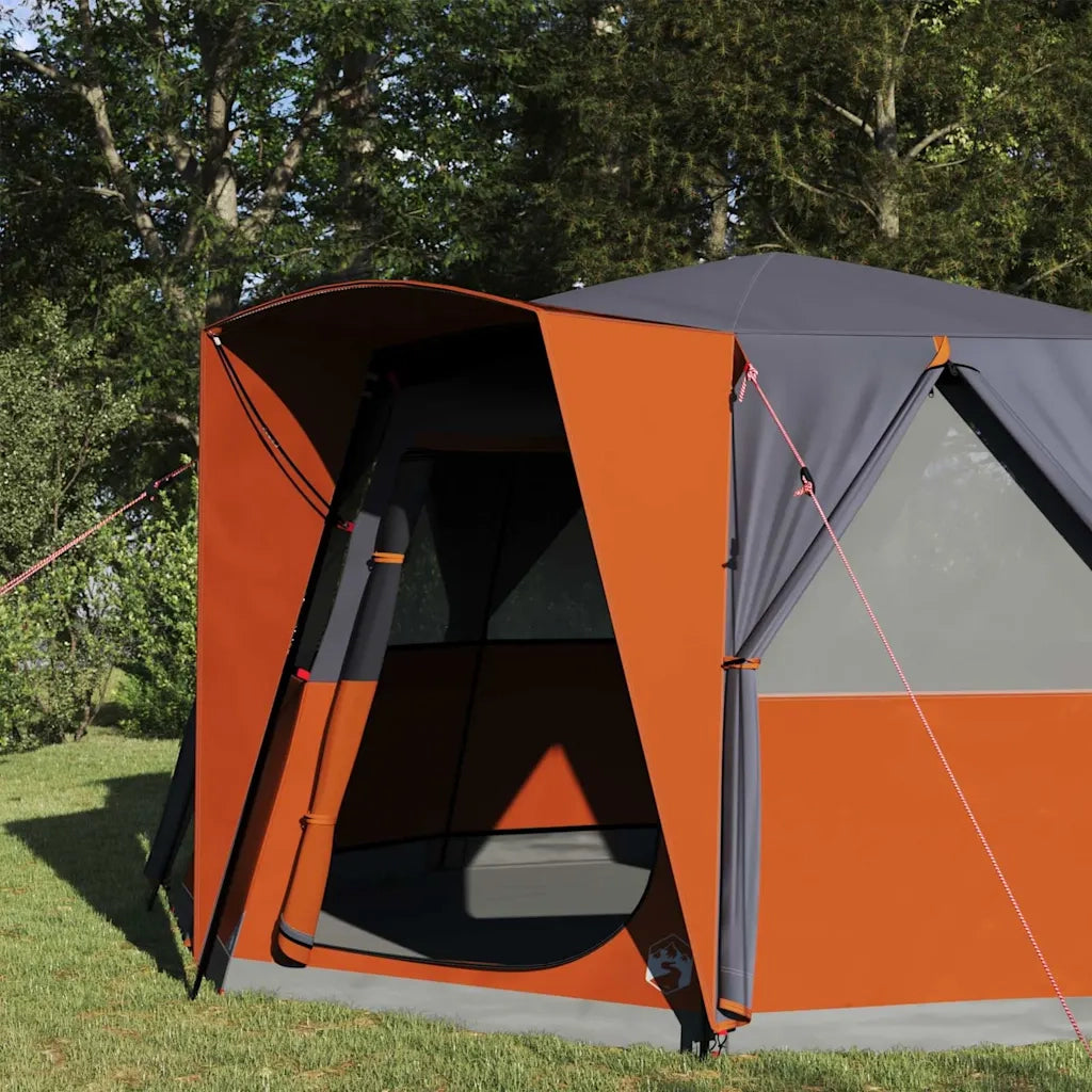 Tenda da cabina per 6 persone con tetto Grigio e arancione 42004025