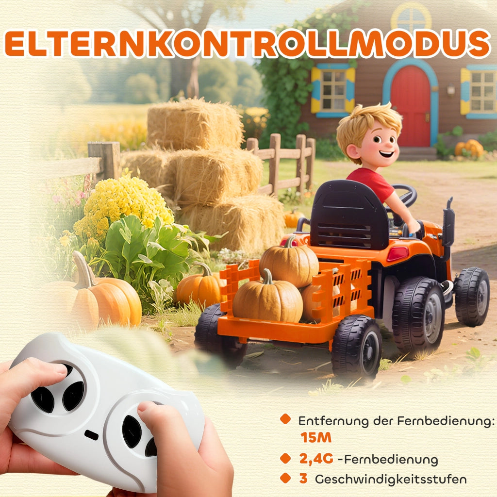 Trattore per Bambini Elettrico ¨C zephmum ¨C Arancione