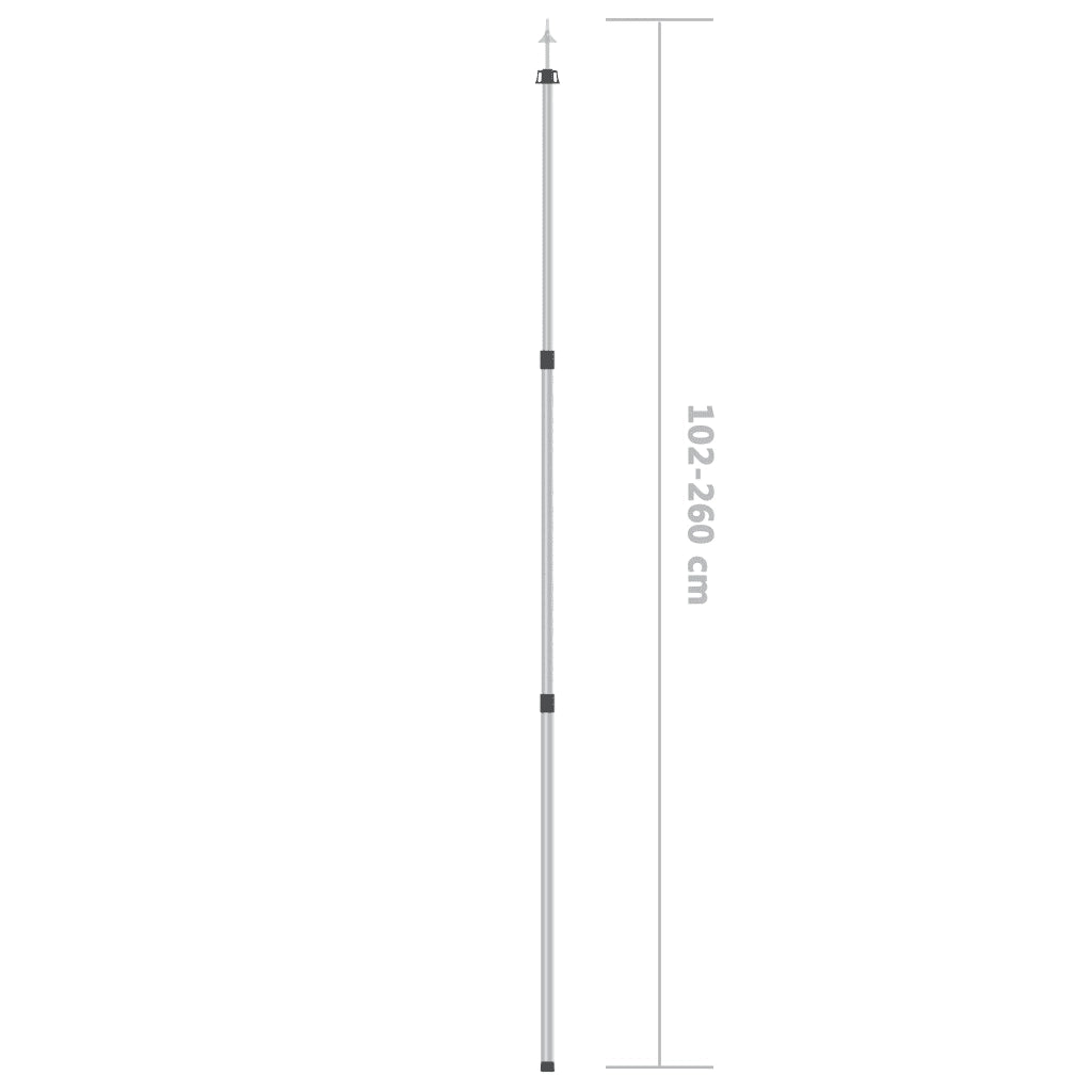 Asta Telescopica per Tenda 102-260 cm in Alluminio 315218