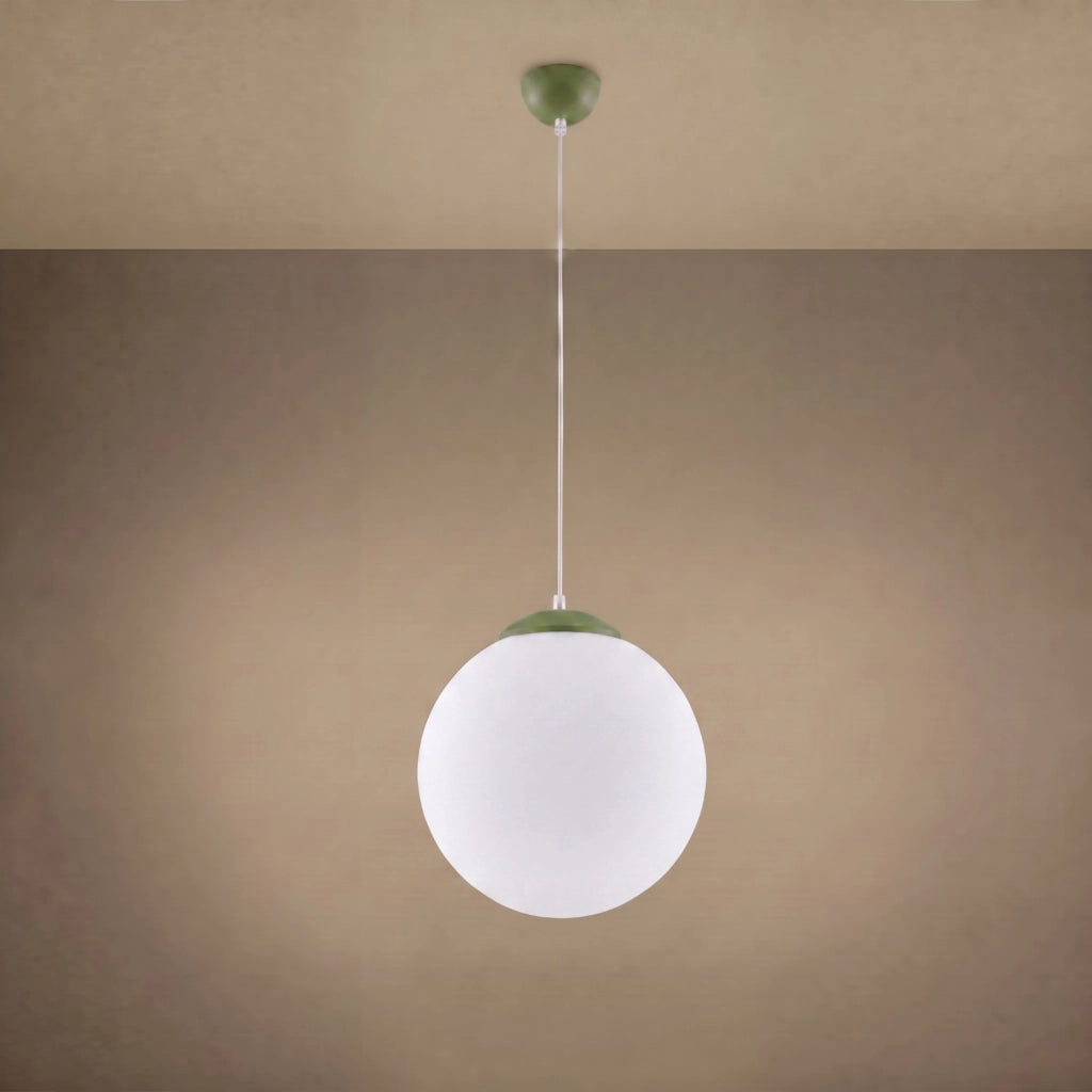 Lampada a sospensione UGO 20 verde oliva