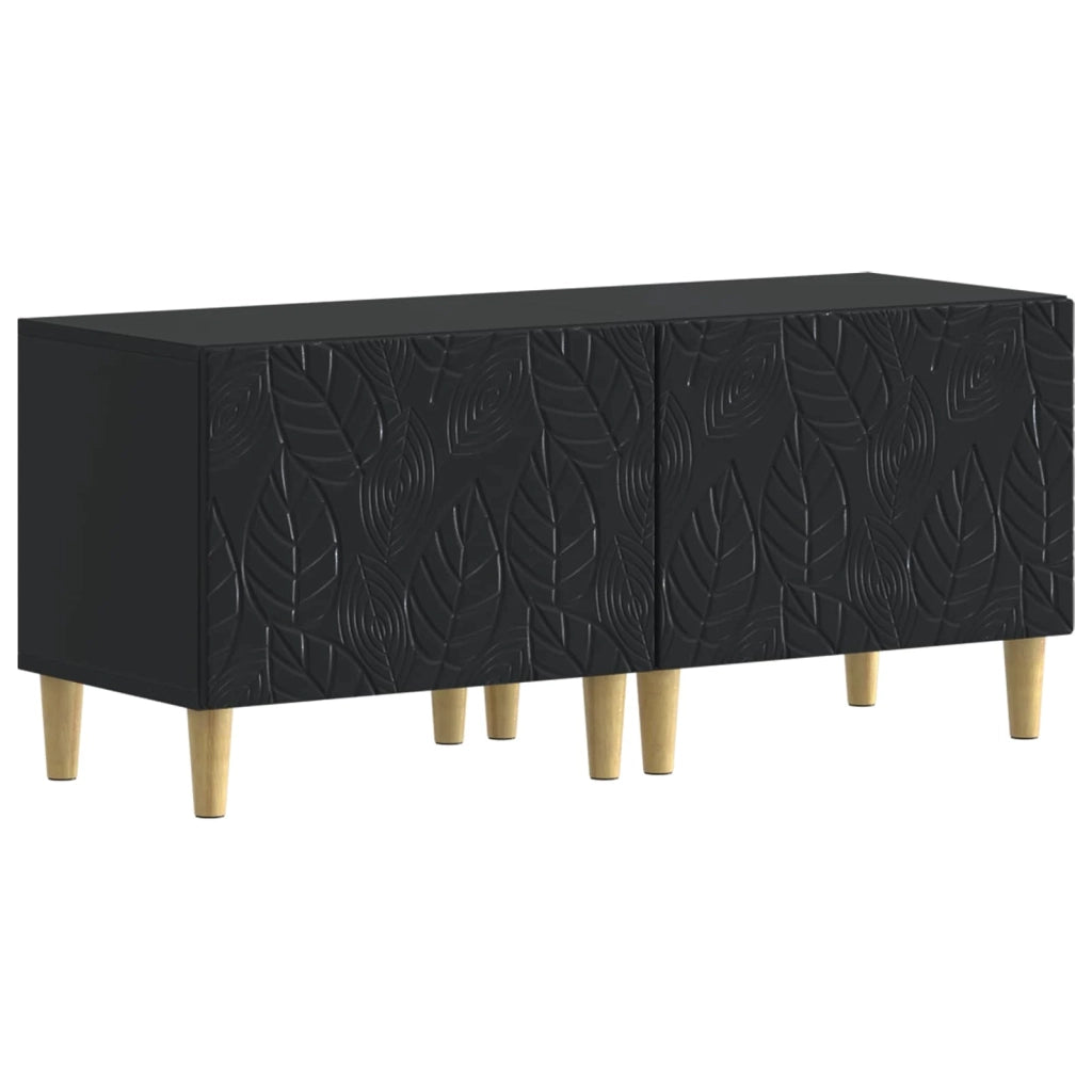 Mobile TV LED a 5 pezzi Nero Legno ingegnerizzato 3416756