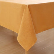 Tavolo in Lino Tollerato alla Luce Quadrato 80 x 80 cm Lino Tavolo Impermeabile Tavolo in Lino Tollerato alla Viscosità Tavolo in Lino con Protezione contro le Macchie, Giallo