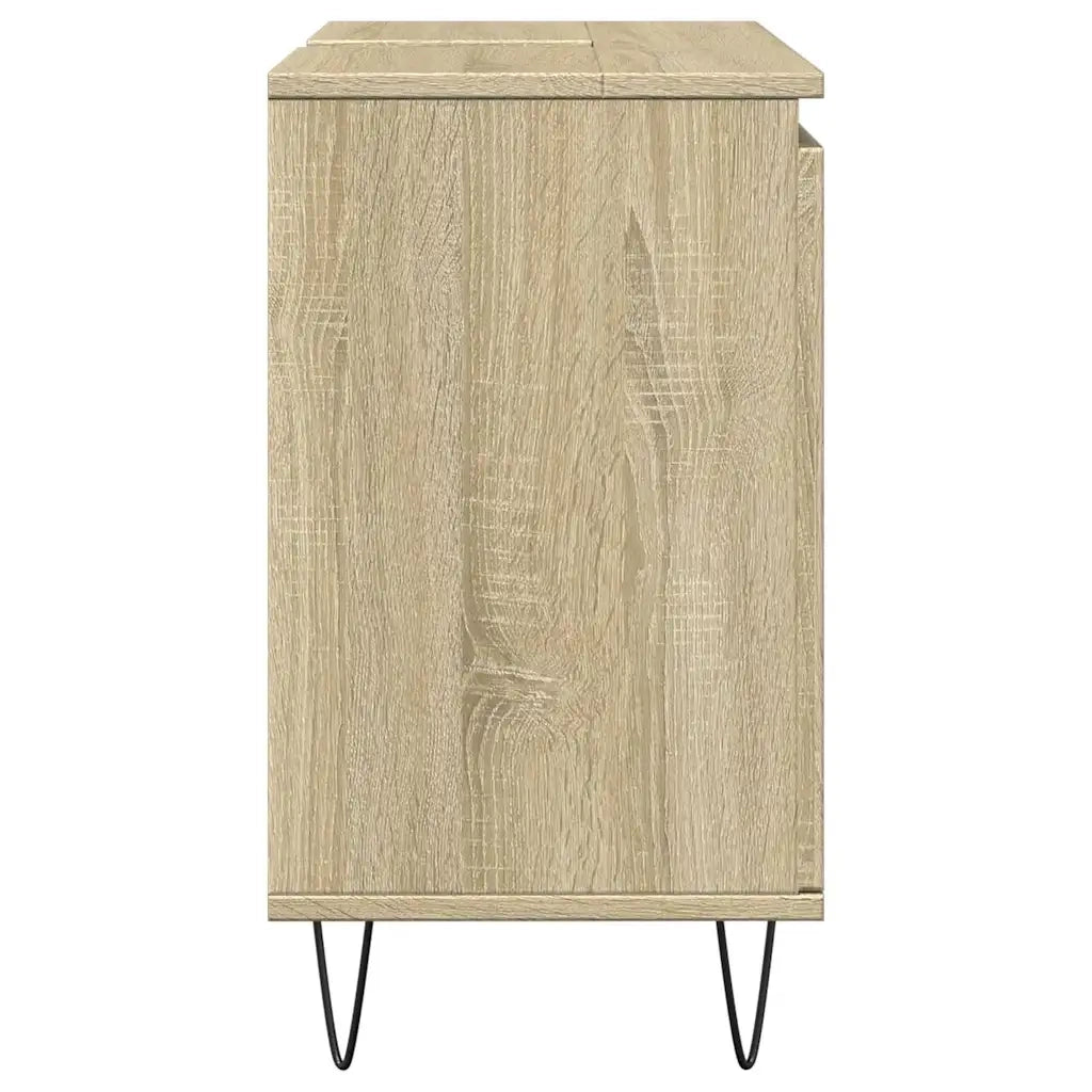 vidaXL Mobile da Bagno Rovere Sonoma 58x33x60 cm in Legno Multistrato