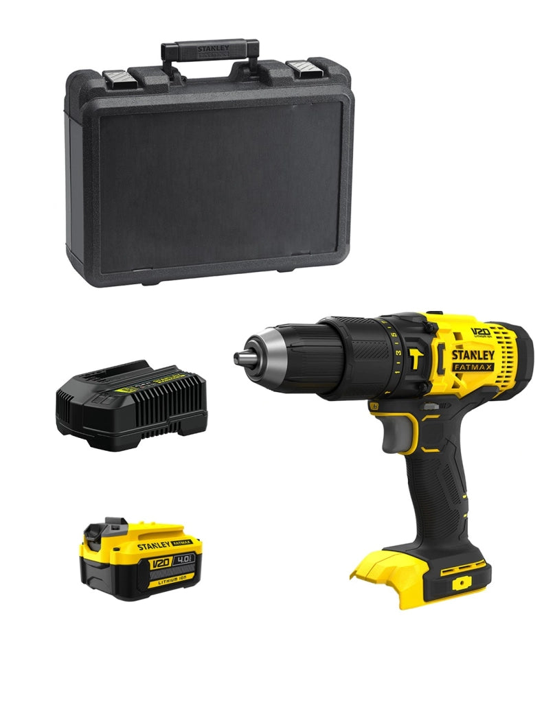 Trapano a Percussione STANLEY FatMax SFMCD711M1K (1 x 4,0 Ah + Caricabatteria + Valigetta)