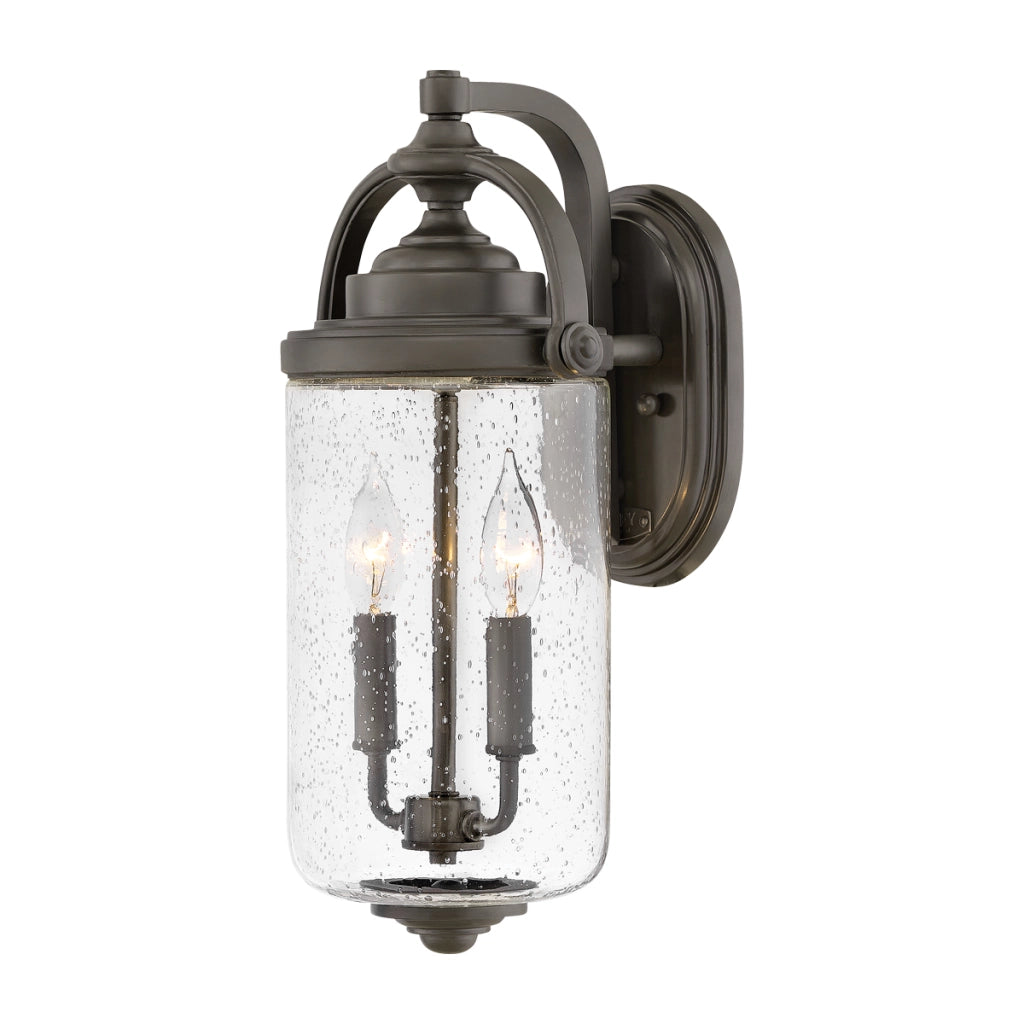 Applique esterna retrò bronzo E14 2x40W Willoughby Hinkley