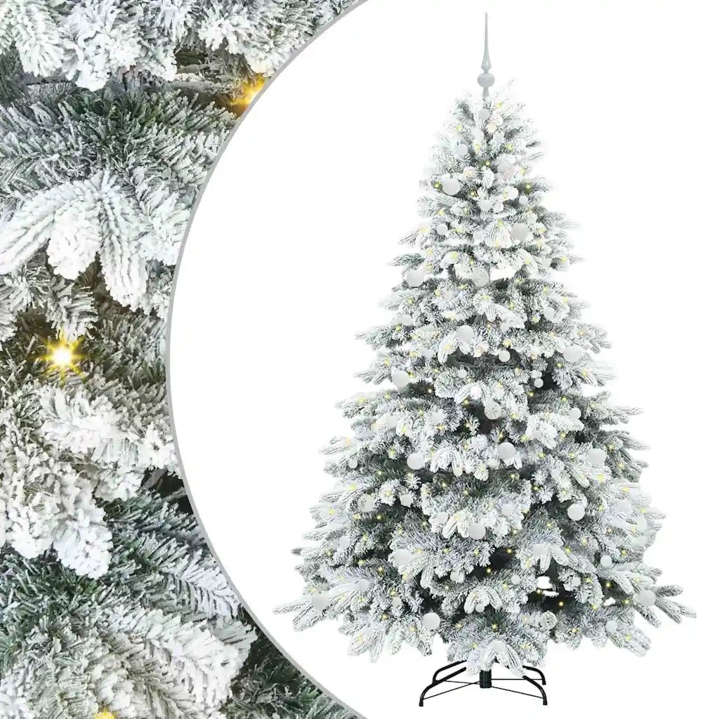 Albero di Natale artificiale con 300 LED Bianco 210 cm PE e PVC 3397630