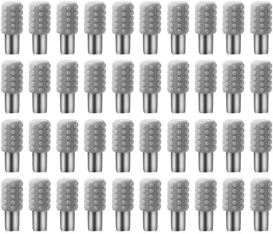 Supporti per Tavole 40 pezzi - Gomma Antiscivolo - Metallo - Resistente all'Ossidazione - Per Tavole di Parete - Elevato Peso Sostenibile - Supporti per Tavole