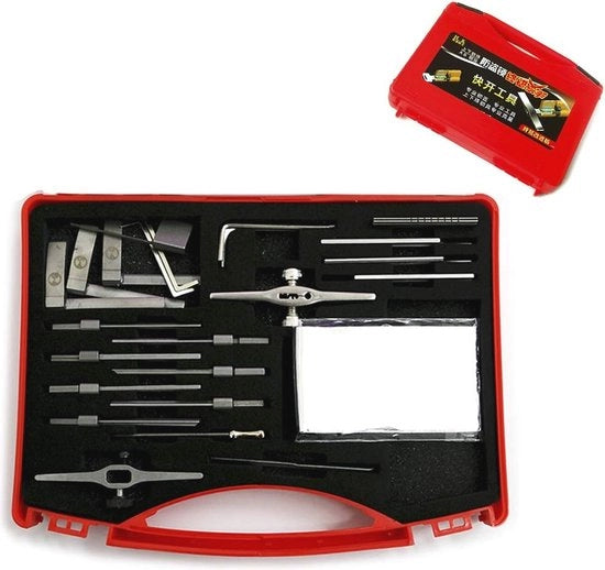 Kit di attrezzi per scassinatore a forma di foglio di alluminio - Set di strumenti per scassinatore professionale per scassinatore professionista