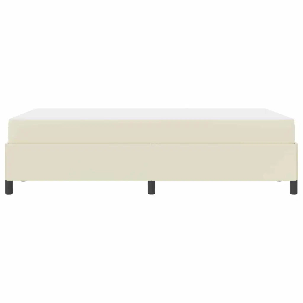 Struttura del letto con materasso Crema 120 x 200 cm Tessuto 3398996