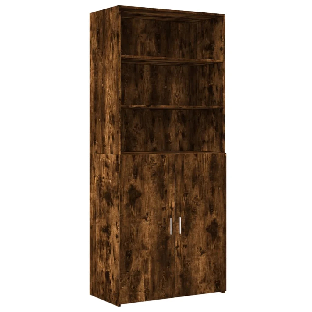 Buffet credenza cassettiera mobile contenitore organizer cucina soggiorno soggiorno alto 80 x 42,5 x 185 cm derivati ​​del legno marrone 02_0033562