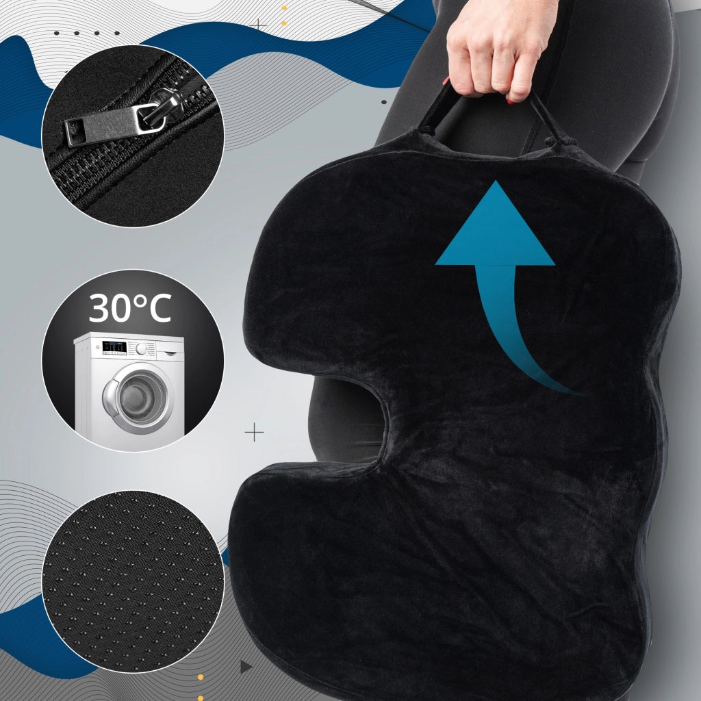 Cuscino ergonomico nero