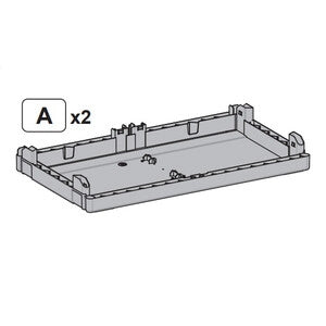 R (AX2) X ARMADIO TERRY ARDESIA 2 ANTE CM 68X39XH172 CAB2680- 1,0 pz