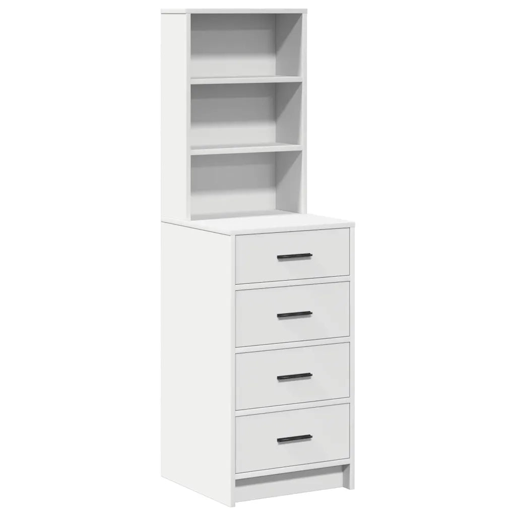Credenza con Cassetto-Buffet-Armadio da cucina Bianco 40 x 41 x 135 cm Legno multistrato
