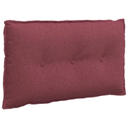 Cuscino per Schiena | Cuscino dorsale Rosso Vino 80 x 19 x 50 cm Tessuto