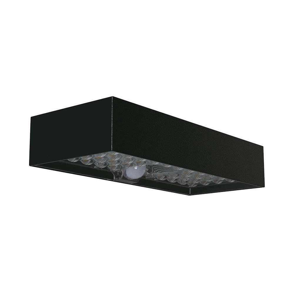Applique solare LED 6W sensore 900lm IP65 nero V-TAC