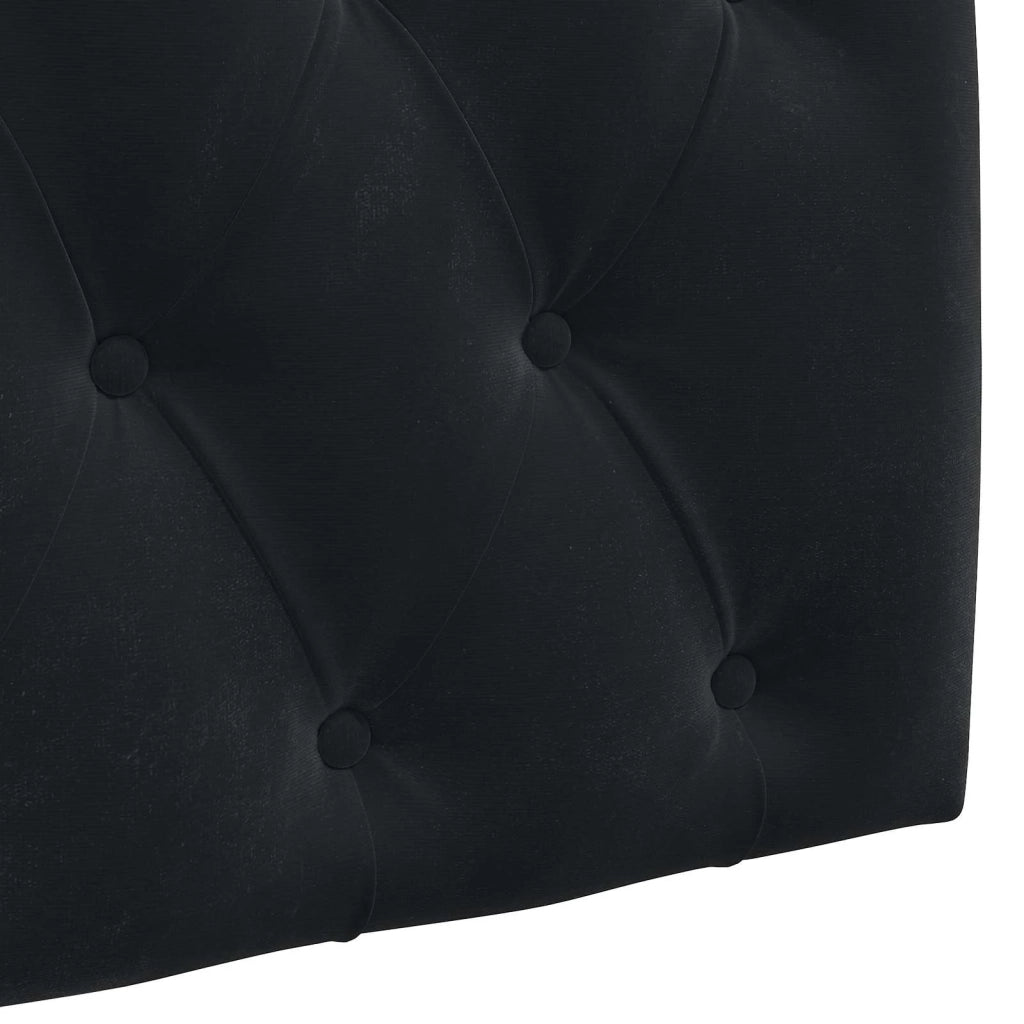 Testiera sospesa Con luce LED Nero Velluto 3424615