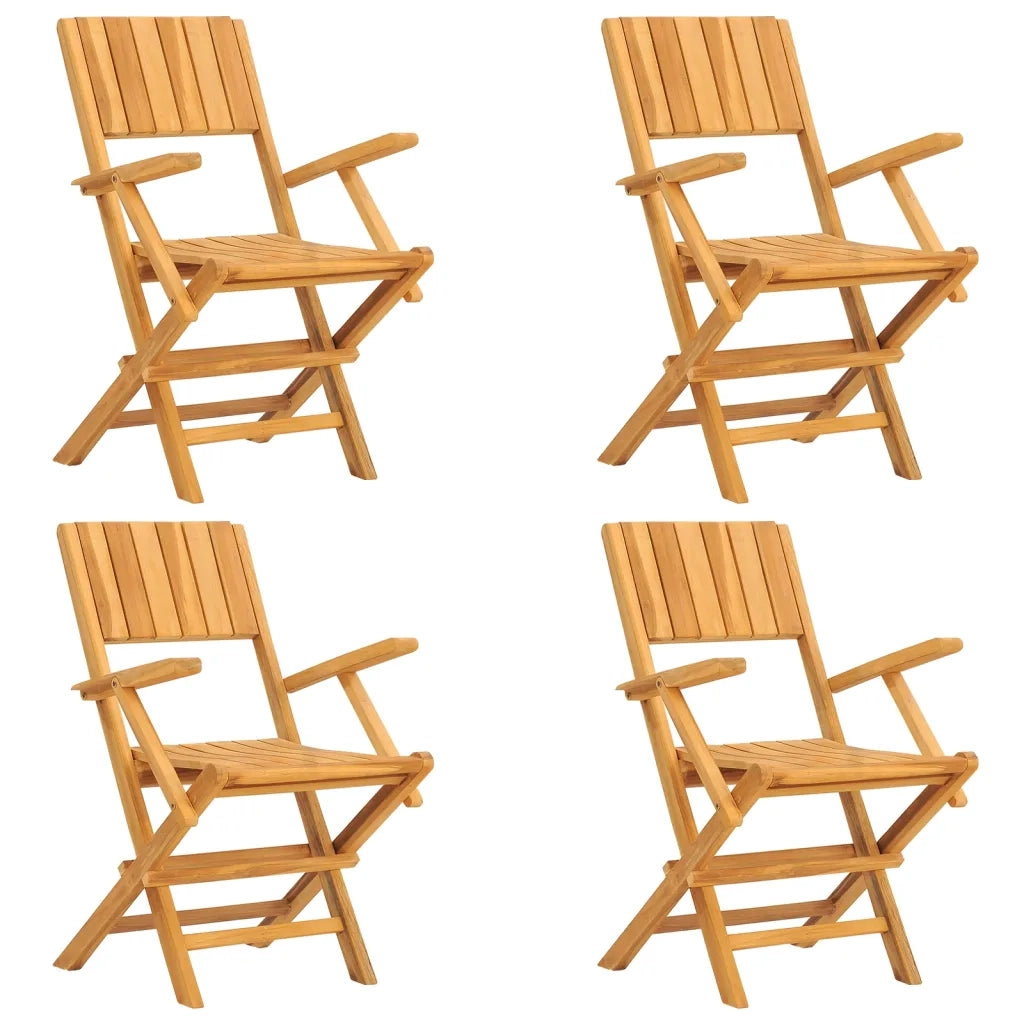 Set da Pranzo per Giardino 5 pz in Legno Massello di Teak 3155009