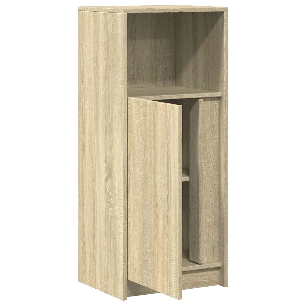 Credenza con LED-Buffet-Armadio da cucina Rovere Sonoma 42,5x34x100 cm Legno Multistrato