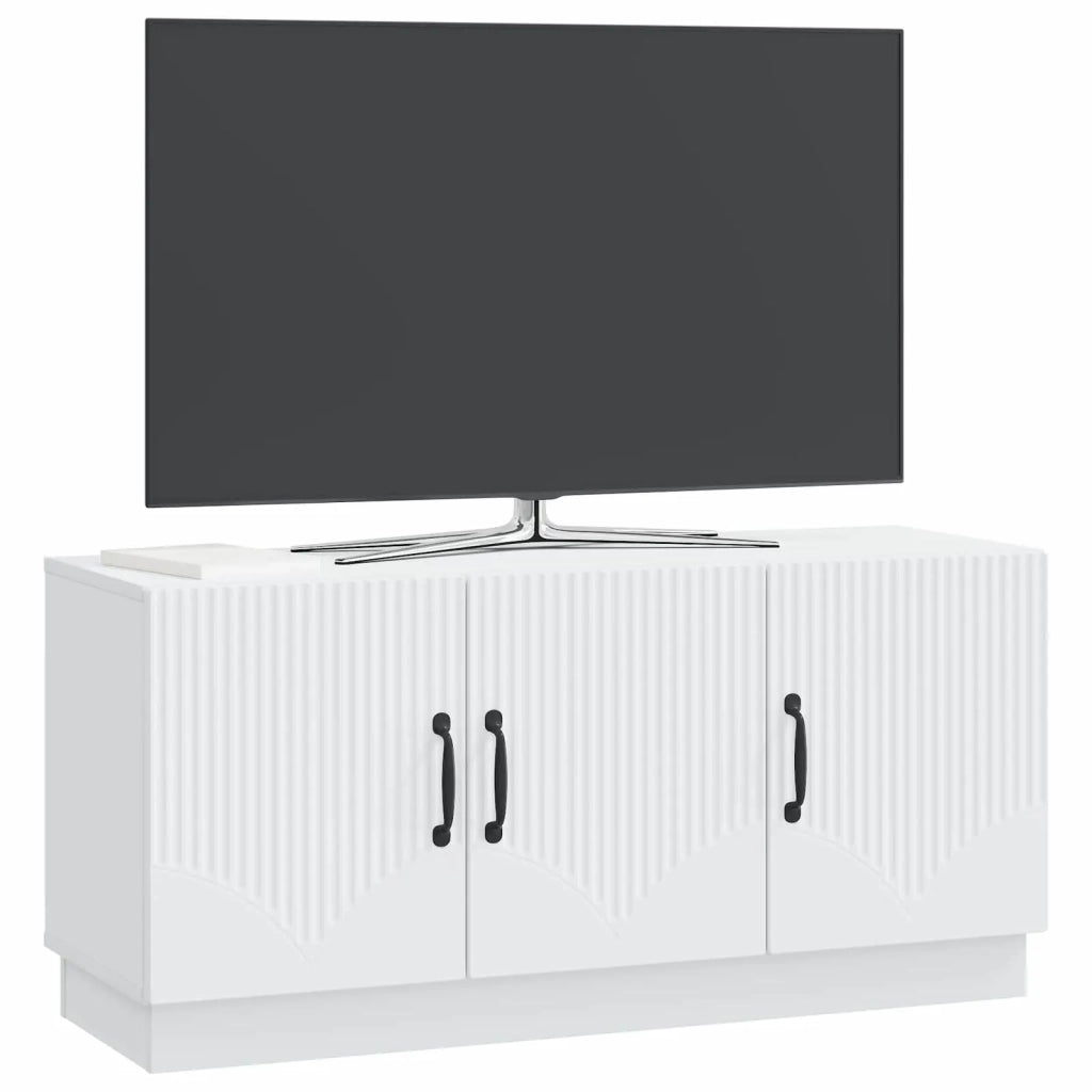 Mobile TV Bianco 99 x 34,5 x 47 cm Legno ingegnerizzato 895405