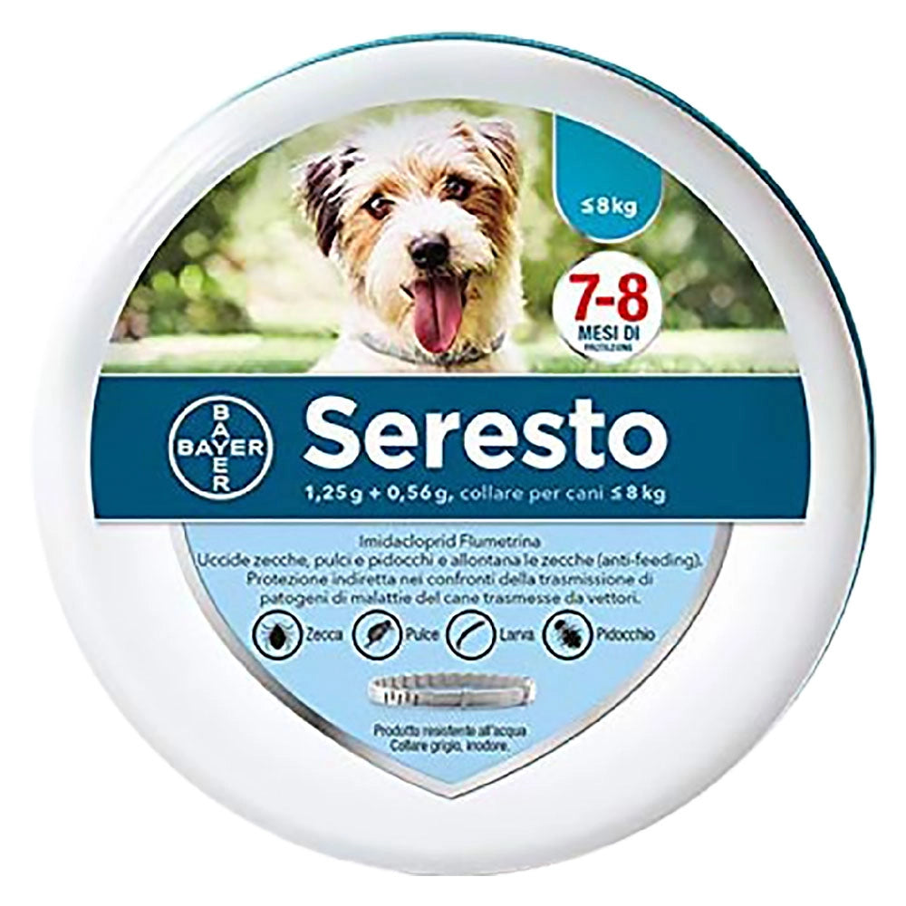 COLLARE ANTIPARASSITARIO 'SERESTO' per cani fino a 8 kg - cm. 38  - BricoGo