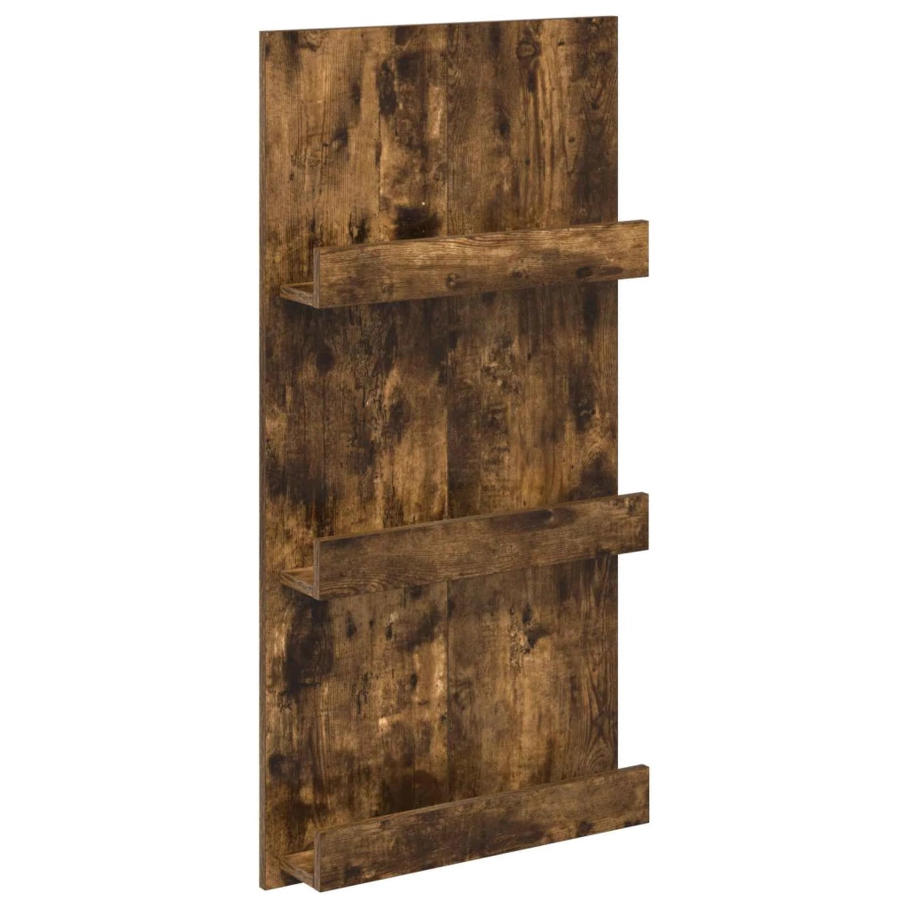 Scaffale per riviste Rovere fumé 51 x 11 x 102 cm 899507