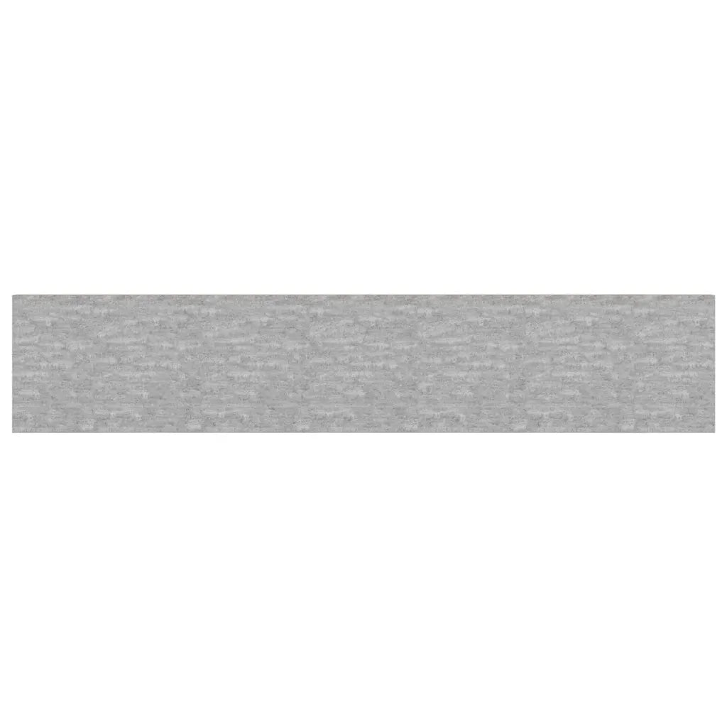 Scaffale a Parete Grigio Cemento 120x23,5x3,8 cm in MDF