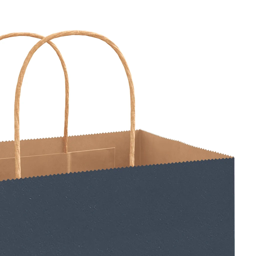 Sacchetti di Carta 250 pz con Manici Blu 32x22x28 cm 4101708