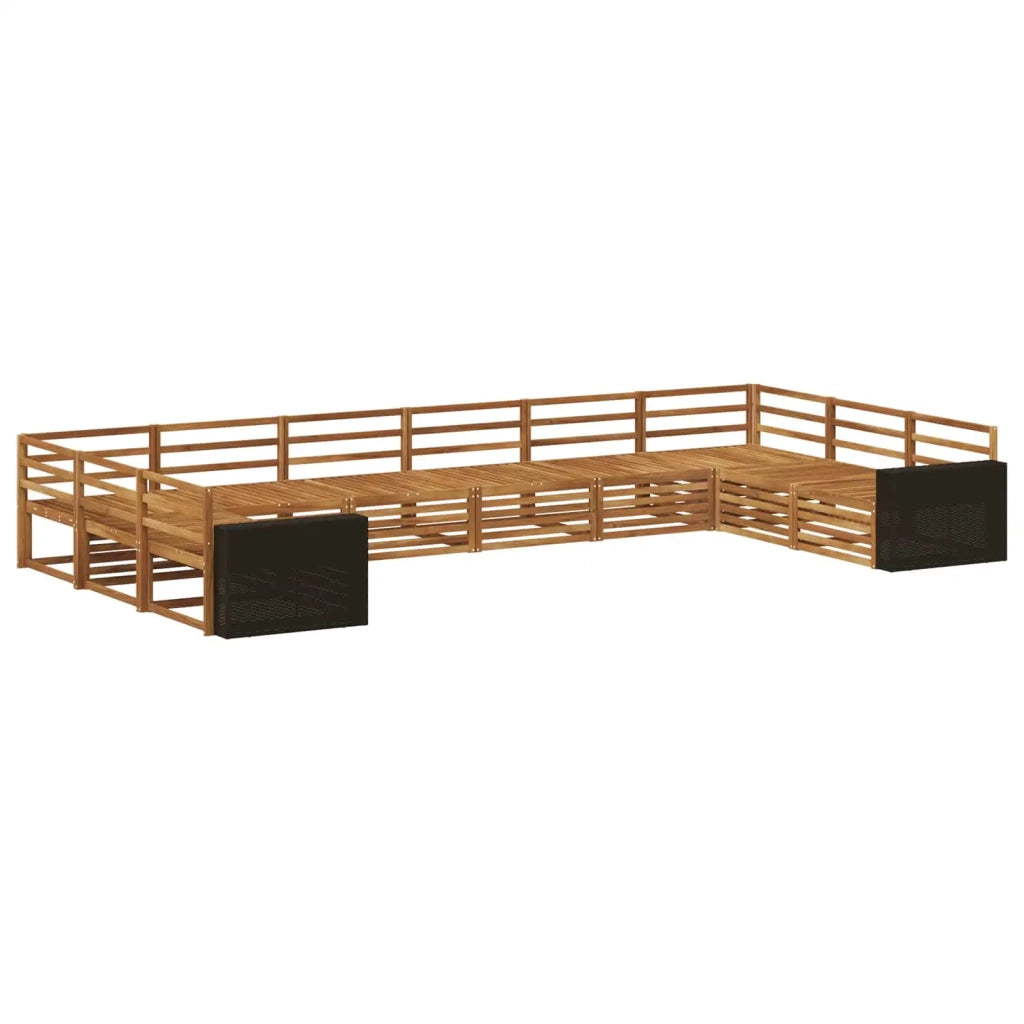 Set divani 10 pcs Legno di Acacia Massello