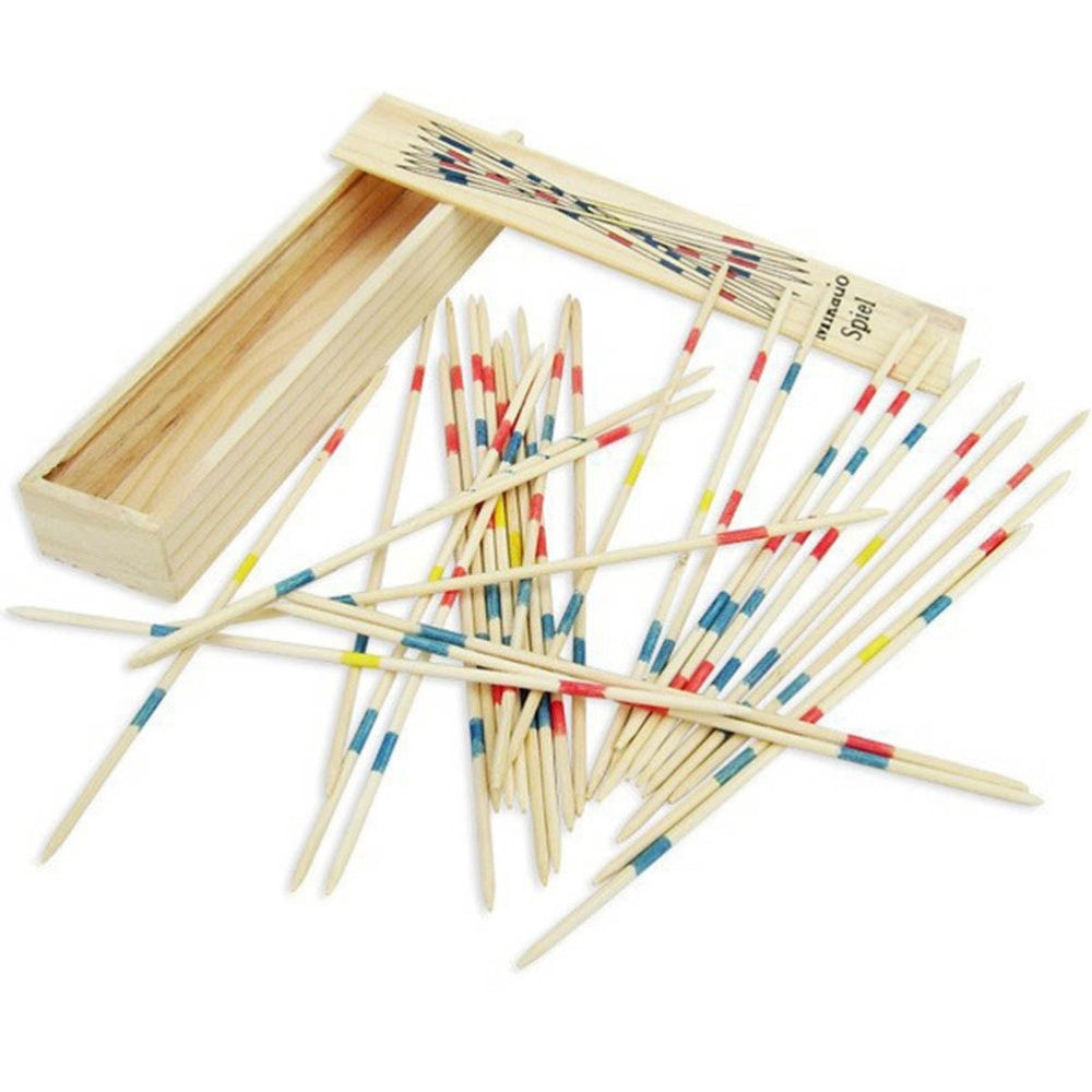 Trade Shop - Mikado Spiel Gioco Di Società Classico In Scatola Shanghai In Legno 19x4x3cm -