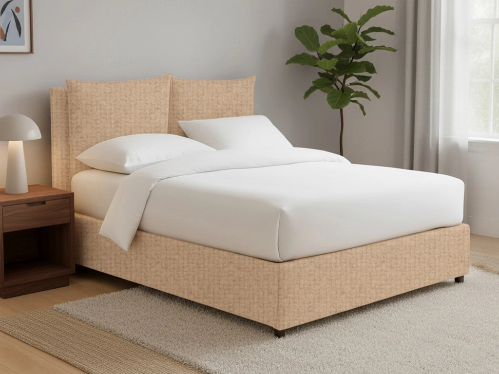 Falmouth, Letto Piazza e Mezza Sfoderabile Made in Italy, Beige